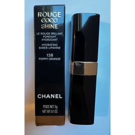 Chanel Rouge Coco Shine Hydrating - 138 Poppy Orange - 3g Orange