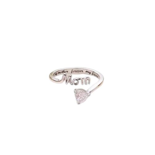 Belle Bague Pour Maman Fête Des Mères Argent 19 Mm