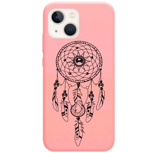 Coque Rose Iphone 14 Plus Dreamcatcher Plumes