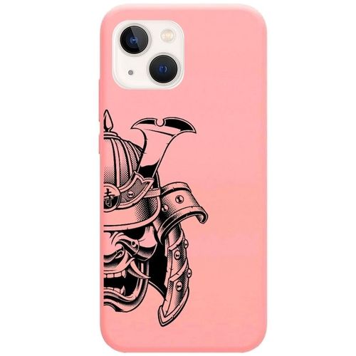 Coque Rose Iphone 14 Plus Casque Samourai