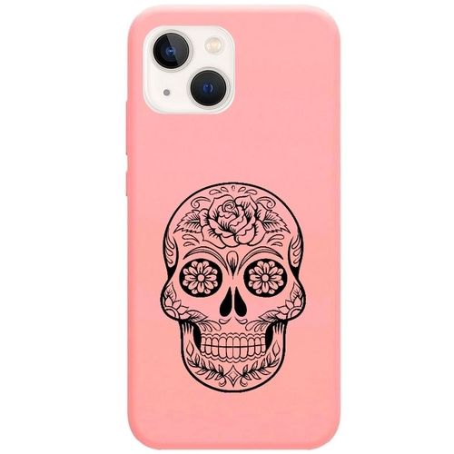 Coque Rose Iphone 14 Plus Mort Mexicaine Calavera