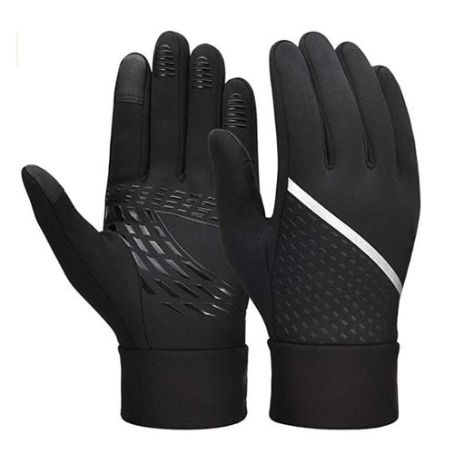 Gants D'hiver Chauds À Ecran Tactile Pour Hommes Femmes Gants Coupe-Vent Gants Pour Sports Running Randonnée Ski Cadeau(L)