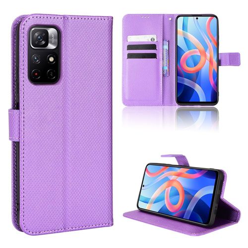 Coque Xiaomi Redmi Note 11 5g,Etui Pour Xiaomi Redmi Note 11 5g,Coque En Cuir Pour Xiaomi Redmi Note 11 5g,Convient A Etui La Xiaomi Redmi Note 11 5g,Violet
