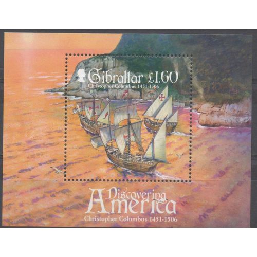 Gibraltar Timbre Christophe Colomb 1992