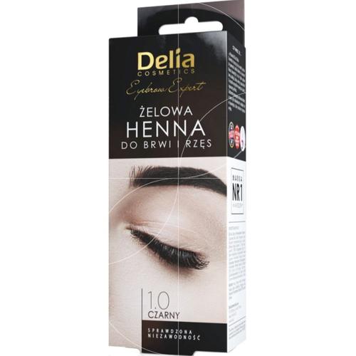 Delia Cosmetics - Henné Sous Forme De Gel Pour Sourcils & Cils - 1.0 Noir - 15ml+15ml 