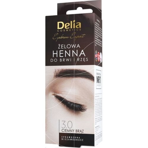 Delia Cosmetics - Henné Sous Forme De Gel Pour Sourcils & Cils - 3.0 Marron Foncé - 15ml+15ml 