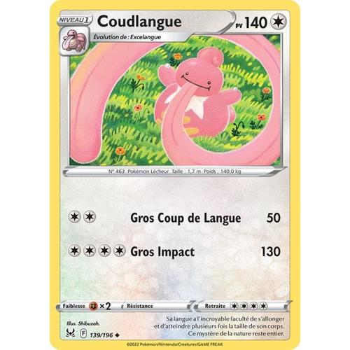 Carte Pokemon - Coudlangue - 139/196 - Eb11 Origine Perdue -