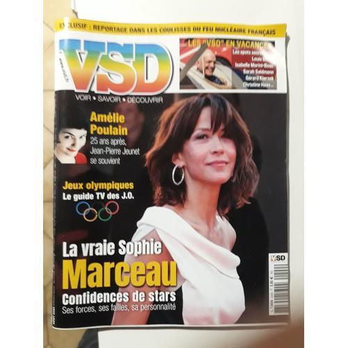 Vsd La Vraie Sophie Marceau Confidences De Star En Couverture Amelie Poulain 25ans Apres Madeleine Peyroux Interview Tomer Sisley