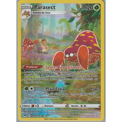Carte Pokemon - Parasect - Tg01/Tg30 - Secrete Rare - Eb11 Origine Perdue -