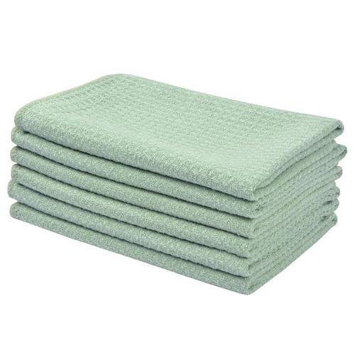 Couleur Vert 10 Pièces Format 33x33cm Gant De Toilette En Microfibre Premium,Tissus Nettoyants Pour Le Visage, Démaquillant