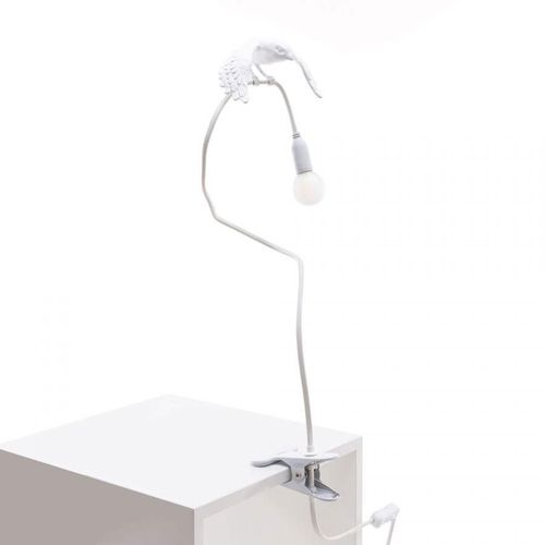 Seletti Lampe De Table Sparrow Avec Serrer (Taking Off - Résine Et Métal)