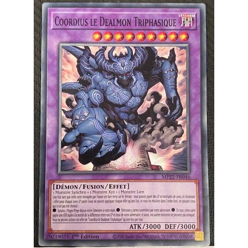 Yu Gi Oh Mp22 Fr046 Coordius Le Dealmon Triphasique