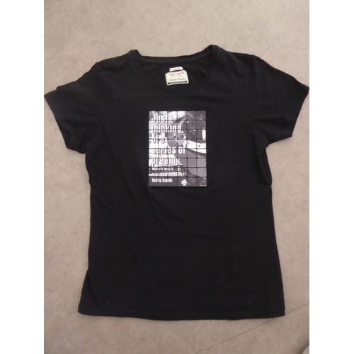 T-Shirt Femme Noir Motif En "Mosaïques" Teddy Smith - Taille 3