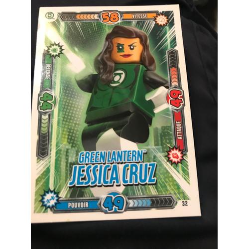Carte Lego Batman N. 32 : Green Lantern - Jessica Cruz - Dc Comics Et Lego Group