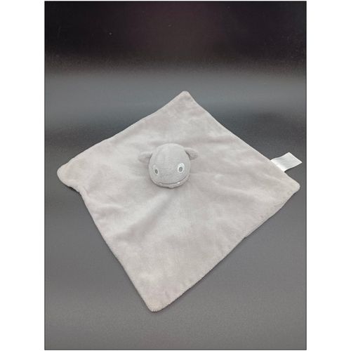 Doudou Plat Monstre Grelot Gris Dents Pointues - Zeeman