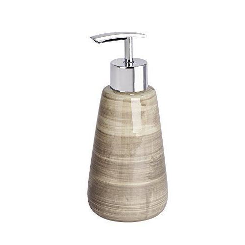 Wenko 22644100 Pottery Distributeur De Savon En Céramique Sable/Beige 8 X 8 X 17,5 Cm