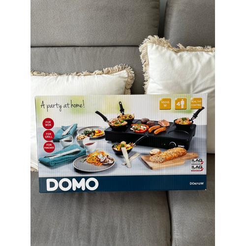 Domo DO8712W - Crêpe party grill wok