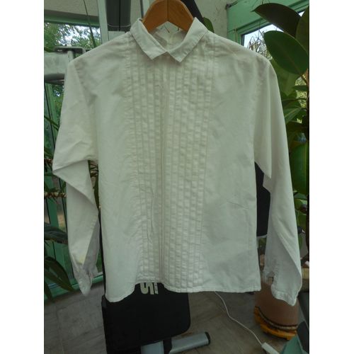 Chemise Femme Vintage Coton Blanc