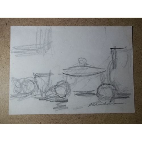 Dessin Au Crayon De Arthur Schachenmann (Signé)