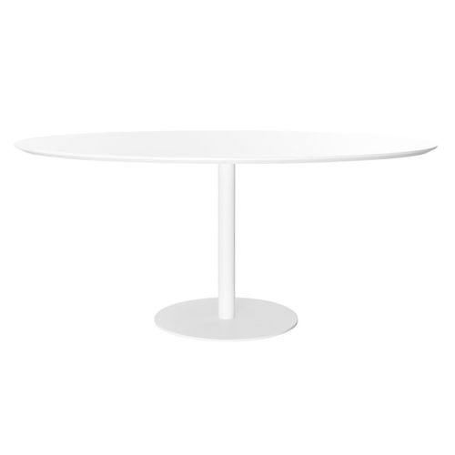 Table ? Manger Design Blanche Ovale L169 Cm Halia