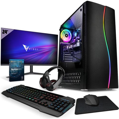 Vibox V-70 PC Gamer - 24"" Écran Pack - Quad Core Intel i3 10100F Processeur 4.3GHz - Nvidia GTX 1660 Super 6Go Carte Graphique - 8Go RAM - 1To Disque Dur - Windows 11 - WiFi