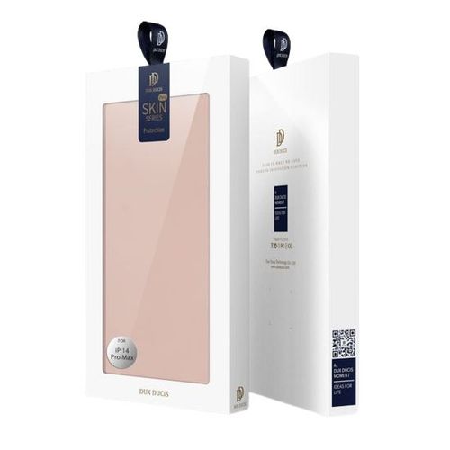 Etui Portefeuille Iphone 14 Pro Max Dux Ducis Skin Pro Rose