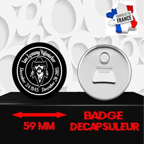 Magnet Décoratif Décapsuleur Aimanté 59 Mm Groupe Rock Motorhead 349