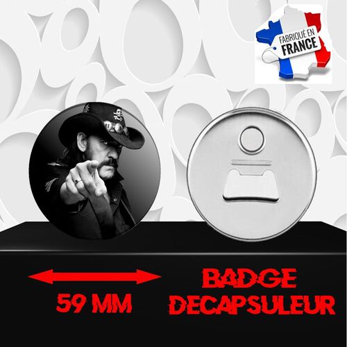 Magnet Décoratif Décapsuleur Aimanté 59 Mm Groupe Rock Motorhead 345