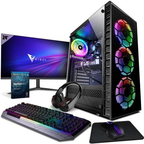 Vibox IV-56 PC Gamer - 24"" Écran Pack - 6 Core Intel i5 12400F - Nvidia RTX 3060 Ti 8Go Carte Graphique - 16Go RAM - 240Go SSD - 1To Disque Dur - Windows 11 - WiFi