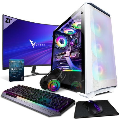 Vibox IV-84 PC Gamer SG-Series - 27"" 144Hz Écran Pack Incurvé - 6 Core Intel i5 12400F - Nvidia RTX 3070 Ti 8Go Carte Graphique - 16Go RAM - 1To NVMe M.2 SSD - Windows 11 - WiFi