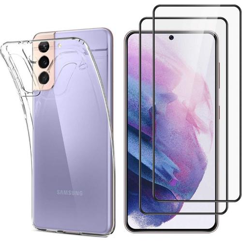 Coque Pour Samsung S21 Plus Et 2 Verres Trempé Phonillico®