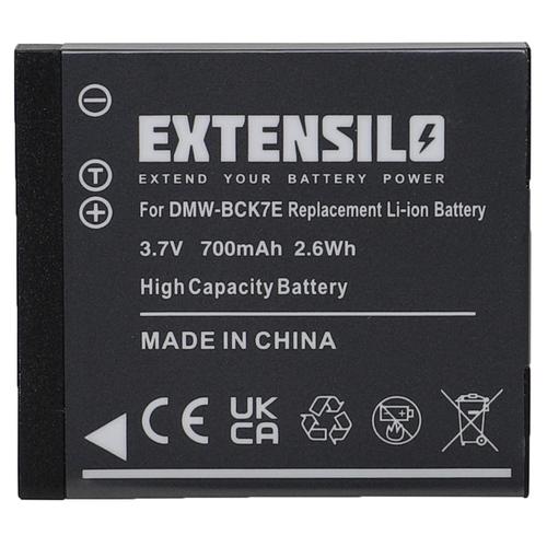 EXTENSILO Batterie compatible avec Panasonic Lumix DMC-FS22, DMC-FS28, DMC-FS35, DMC-FS37 appareil photo, reflex numérique (700mAh, 3,7V, Li-ion)