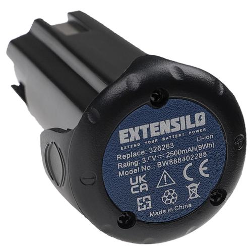 EXTENSILO Batterie compatible avec Bostitch GBT1850K outil électrique, visseuse sans fil, cloueur (2500 mAh, Li-ion, 3,6 V)