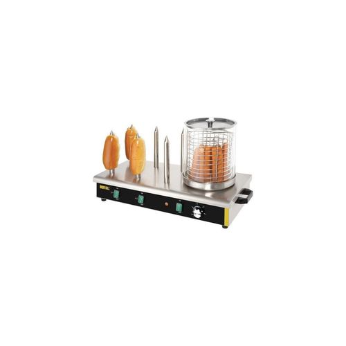 Chauffe-saucisses inox 6 plots 750 W, 220 V - MONO