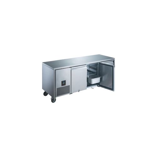 Table inox réfrigérée tropicalisée positive 420 Litres, 3 portes GN 1/1, 465 W, 230 V - MONO