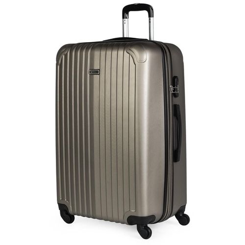 Valise Trolley 76 Cms En ABS. Rigide Et Légère. Poignée Télescopique, 2 Anses Rétractables, 4 Roues. Taille Grande XL. Cadenas À Combinaison T71570