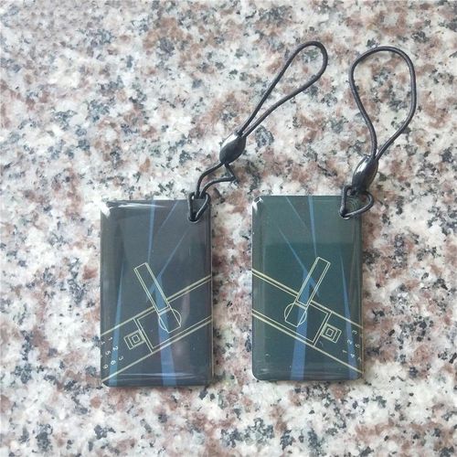 Ampa-Porte-clés avec étiquette RFID,changeur 0 zéro HF,ISO14443A,13.56MHz UID,porte-clés 1K,S50 utilisé pour copier la carte pour duplicateur RFID - Type 2pcs