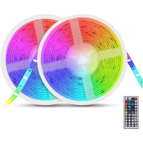 LEXLIFE Ruban LED 20M Bande lumineuse RGB avec Télécommande à 40 Touches,  LED Ruban pour Maison Décoration, Cuisine, Mariage, Fête - Cdiscount Maison