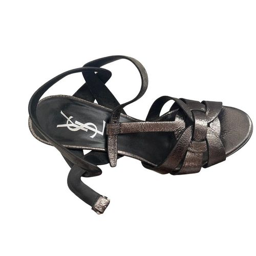 Sandales À Plateforme Yves Saint Laurent En Cuir Prix Neuf 925 ¿ - 38