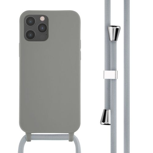 Imoshion ¿Coque En Silicone Avec Cordon Iphone 12 (Pro) Gris Clair