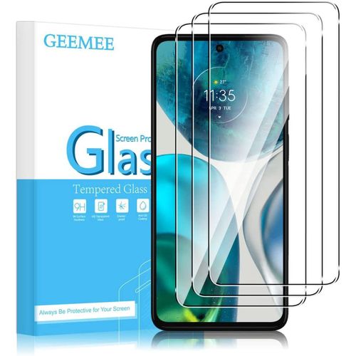 Lot De 3 Films De Protection D'écran En Verre Trempé Pour Motorola Moto G52 Motorola Moto Edge 30 Verre Trempé 9h Haute Définition Transparent