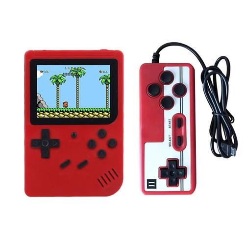 Console De Jeux Portable Retro Fc Avec 400 Jeux Classiques, Av Out Appareil - Rouge