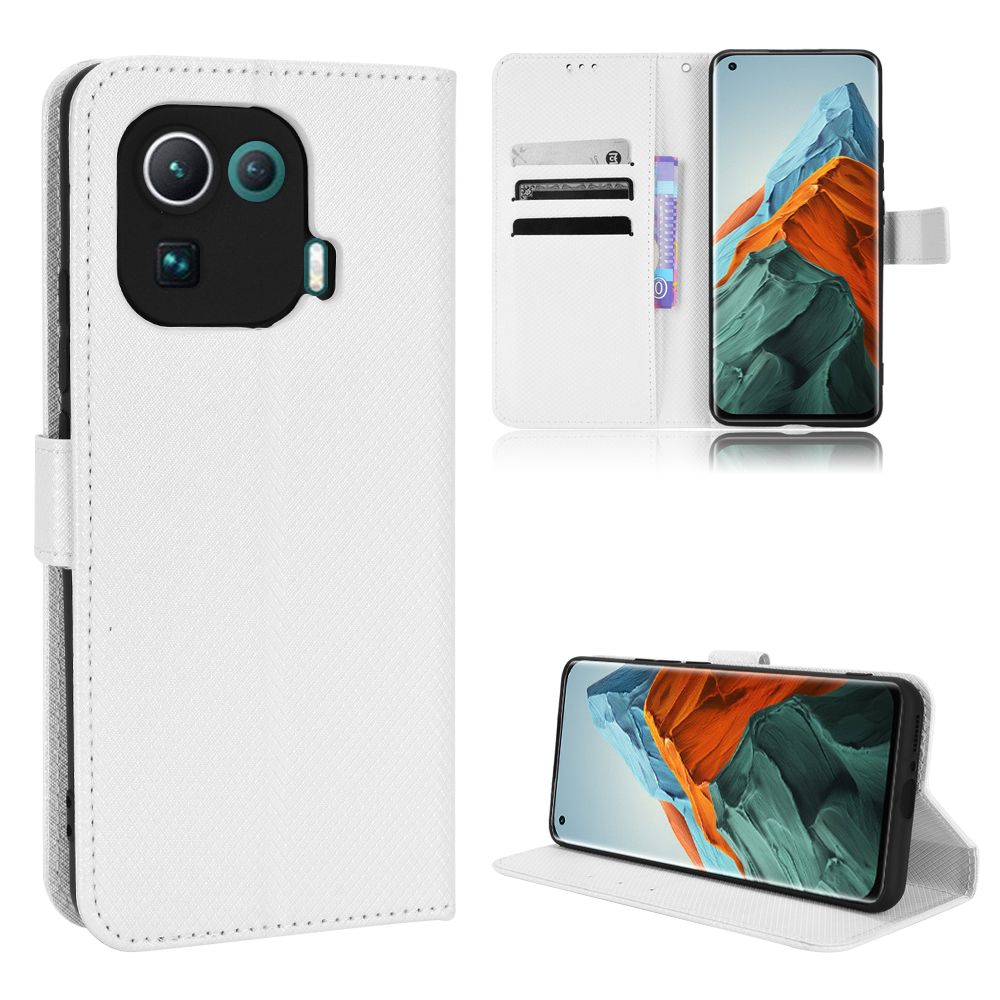 Coque Xiaomi Mi 11 Pro,Etui Pour Xiaomi Mi 11 Pro,Coque En Cuir Pour Xiaomi Mi 11 Pro,Convient A Etui La Xiaomi Mi 11 Pro,Blanc