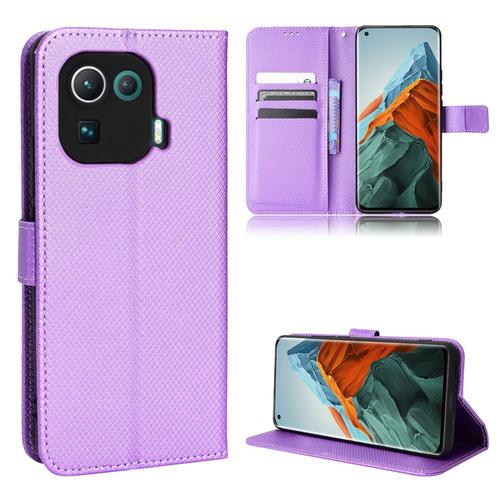 Coque Xiaomi Mi 11 Pro,Etui Pour Xiaomi Mi 11 Pro,Coque En Cuir Pour Xiaomi Mi 11 Pro,Convient A Etui La Xiaomi Mi 11 Pro,Violet