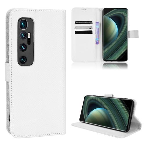 Coque Xiaomi Mi 10 Ultra,Etui Pour Xiaomi Mi 10 Ultra,Coque En Cuir Pour Xiaomi Mi 10 Ultra,Convient A Etui La Xiaomi Mi 10 Ultra,Blanc