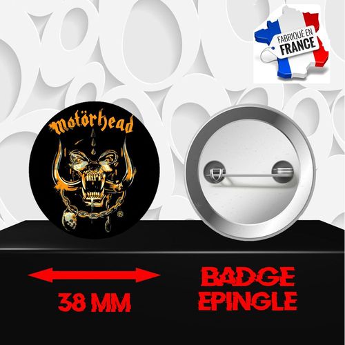 Badge À Épingle 38 Mm Groupe Rock Motorhead 346