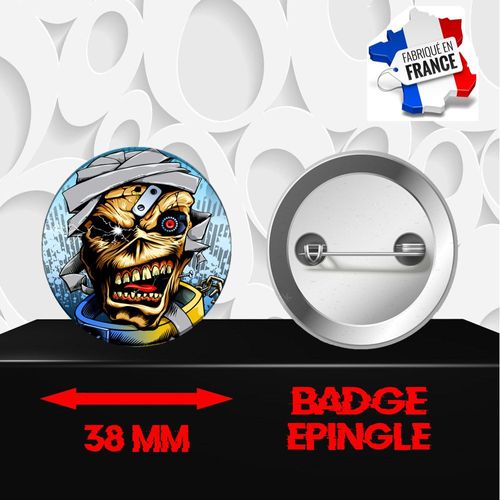 Badge À Épingle 38 Mm Groupe Rock Iron Maiden 337