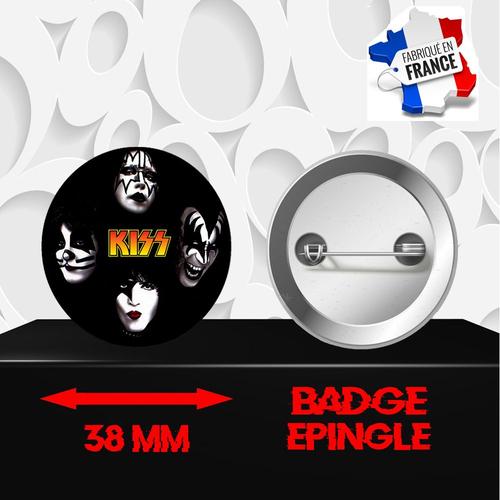 Badge À Épingle 38 Mm Groupe Rock Kiss 373