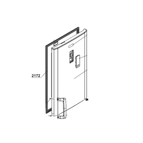 Joint de porte réfrigérateur (repère 2172) Réfrigérateur congélateur (546852600 BEKO)