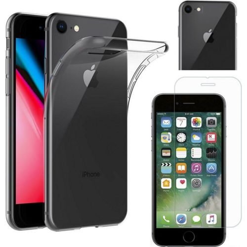 Coque Pour Iphone 7 Et Verre Trempé Film Protection Ecran Phonillico®